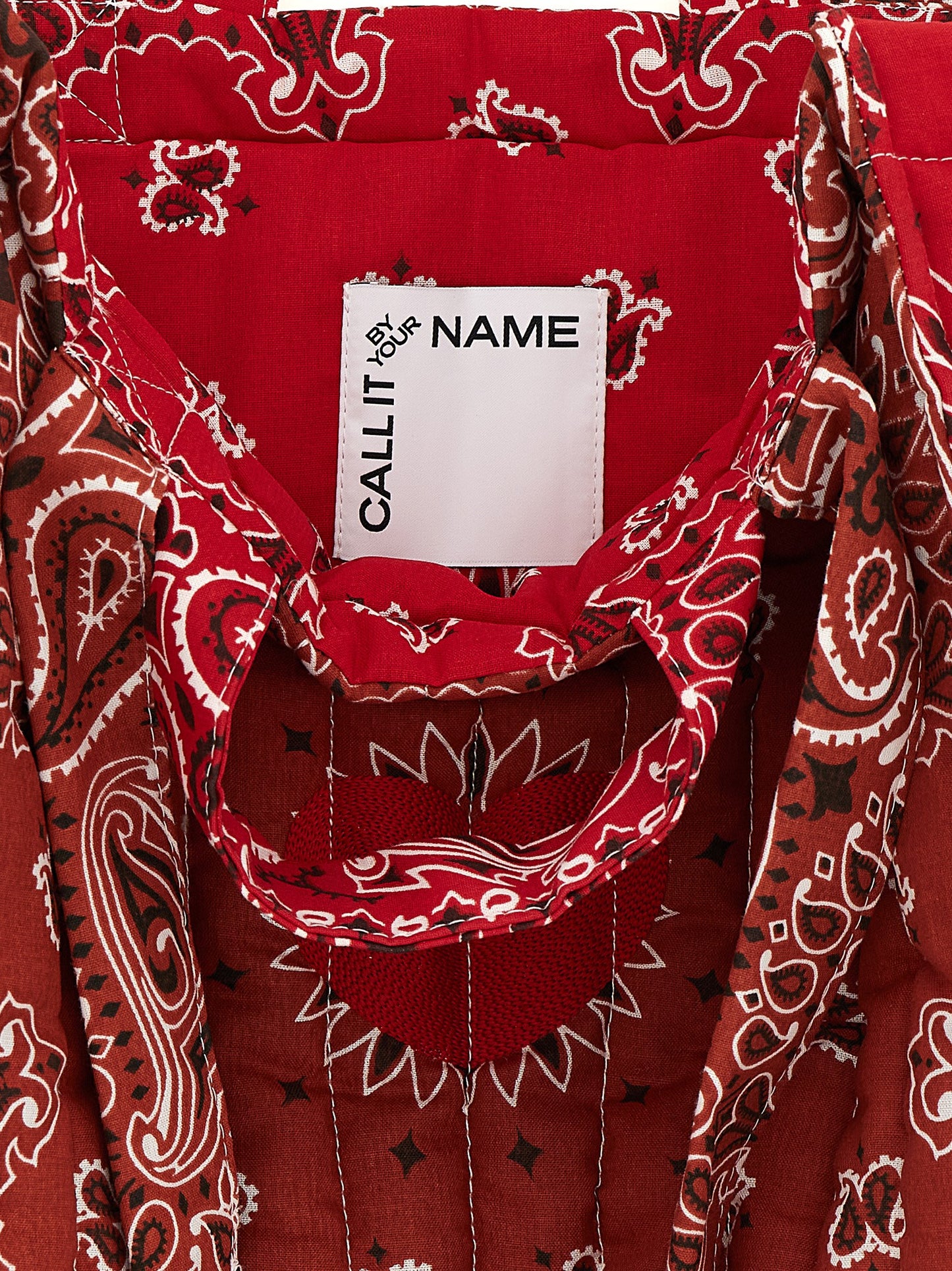 Red Cotton Tote Bag