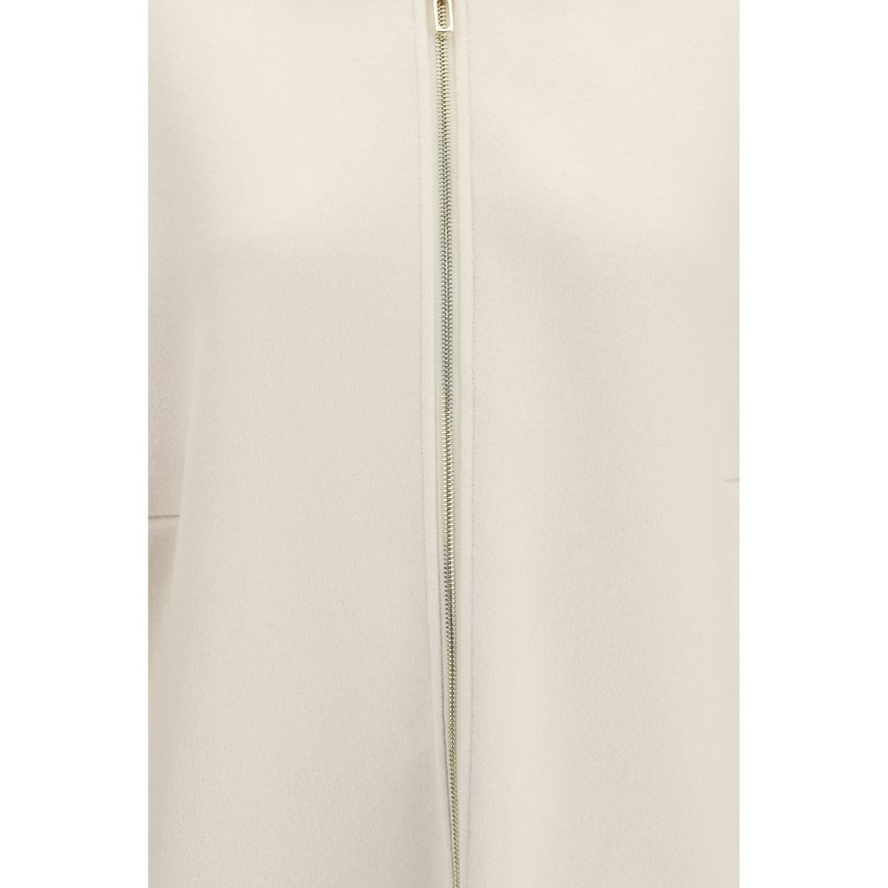 Beige Wool Oves Aries Full-Length Jacket