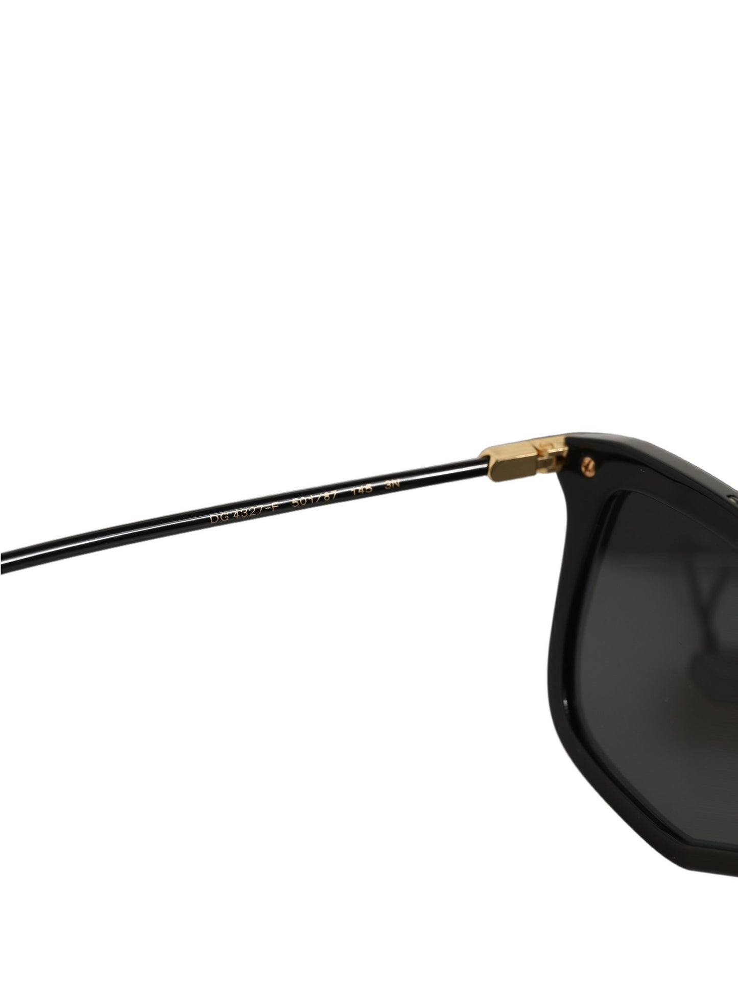 Black DG4327F Double Bridge Square Frame Sunglasses
