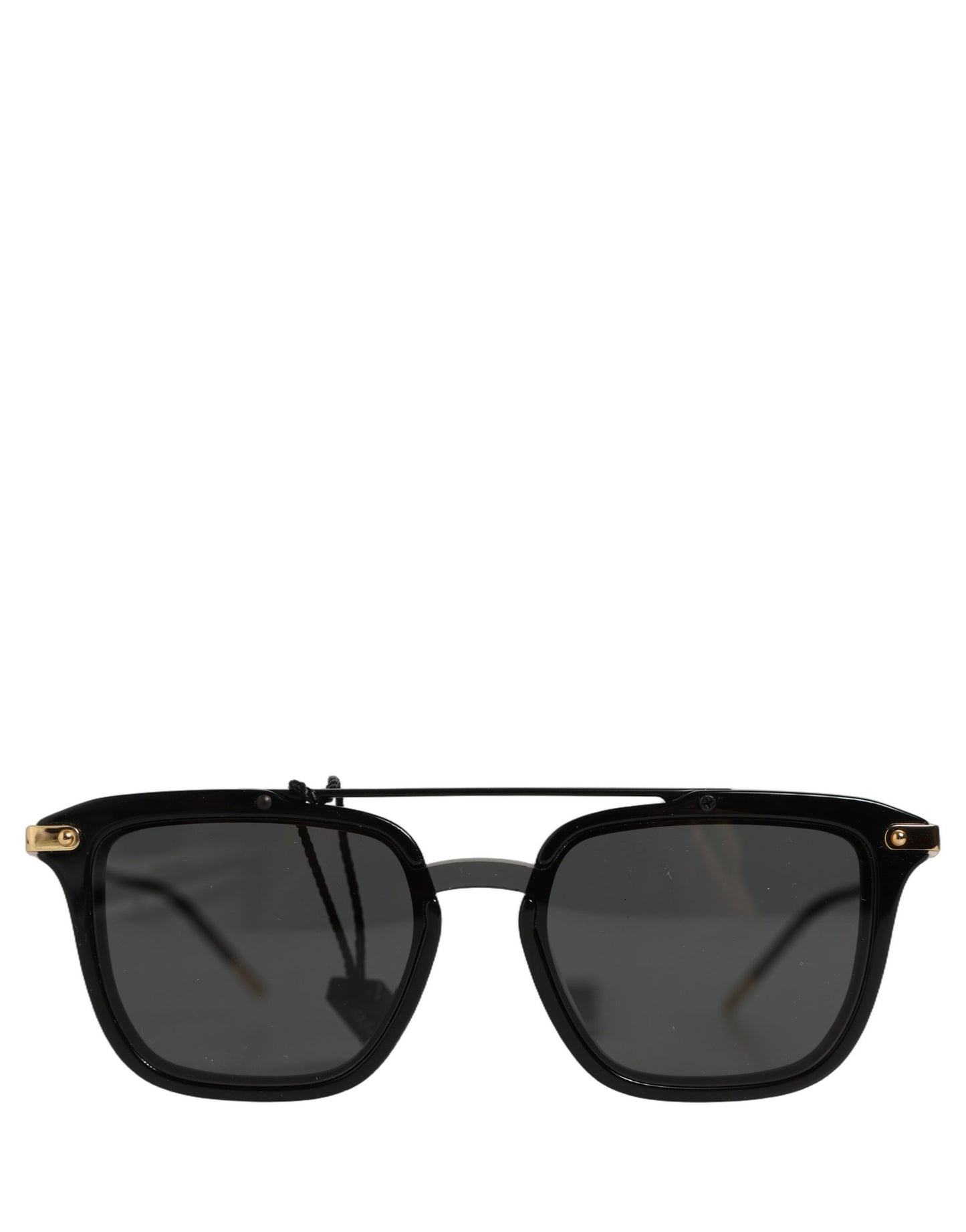 Black DG4327F Double Bridge Square Frame Sunglasses