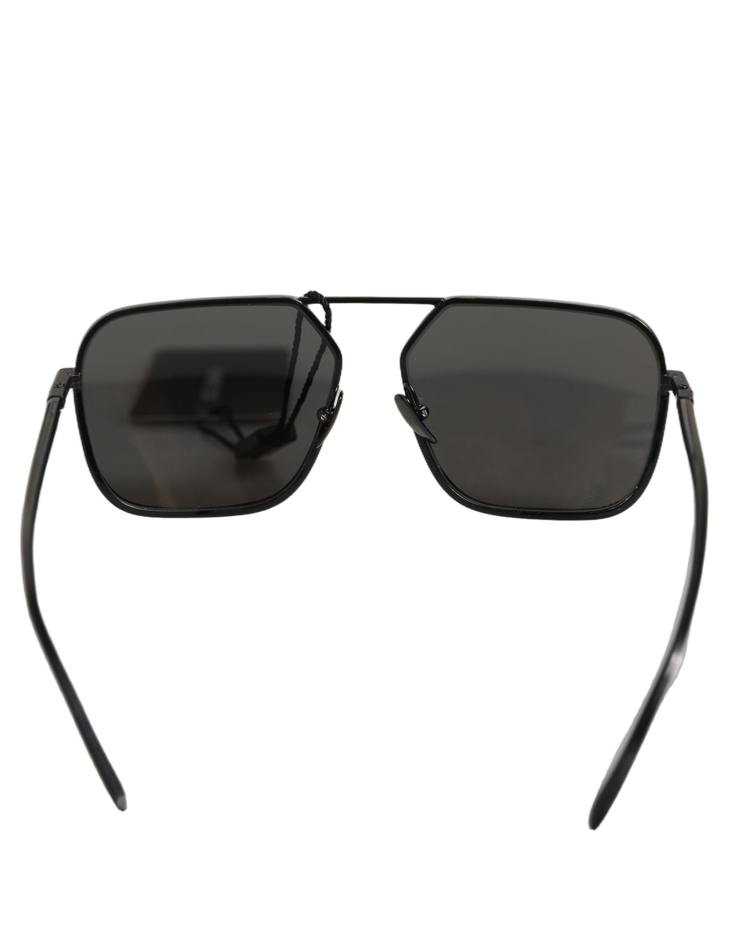 Black DG2193J Rectangular Metal Frame Eyewear Sunglasses