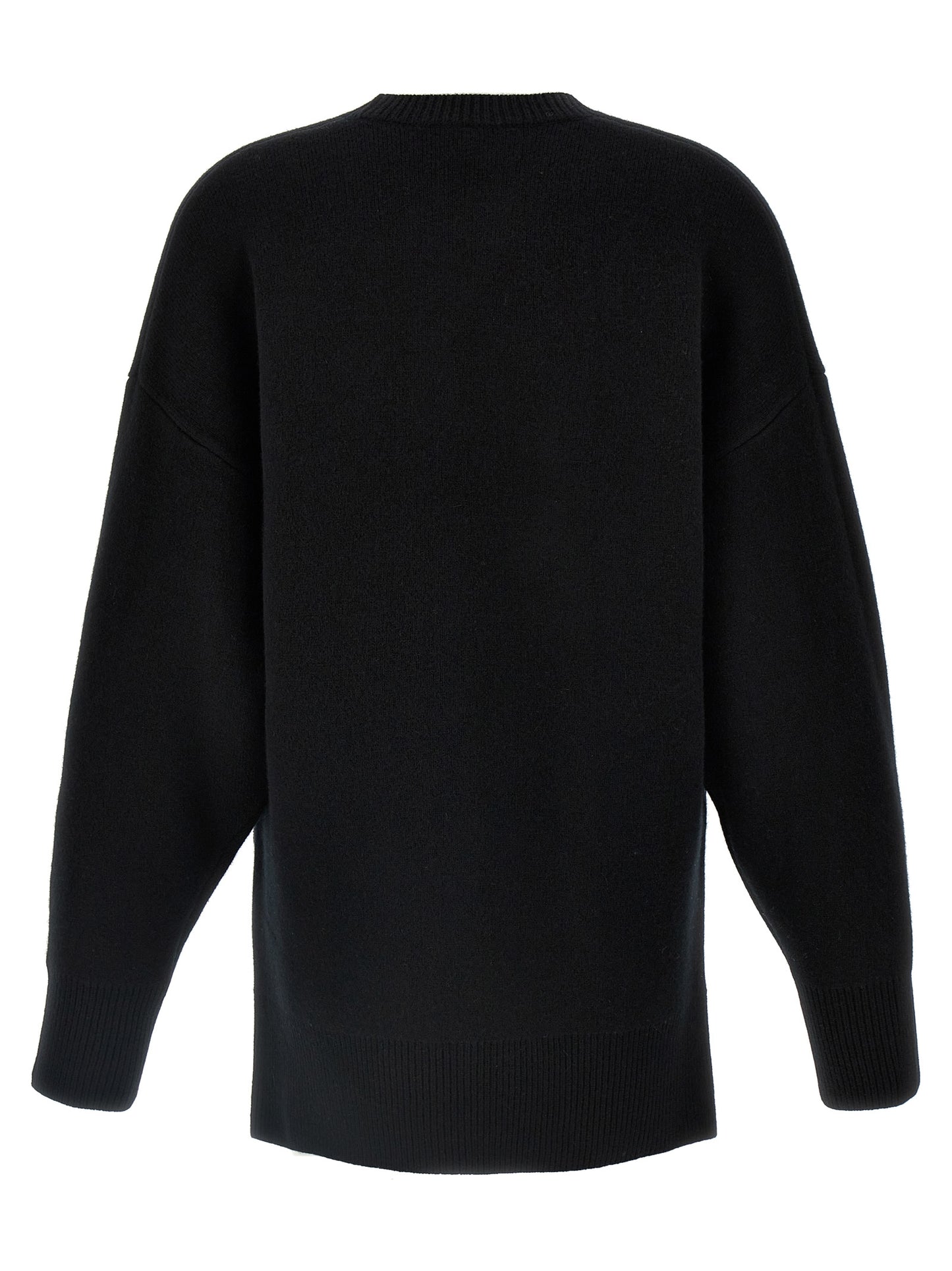 Black Polyester Cardigan