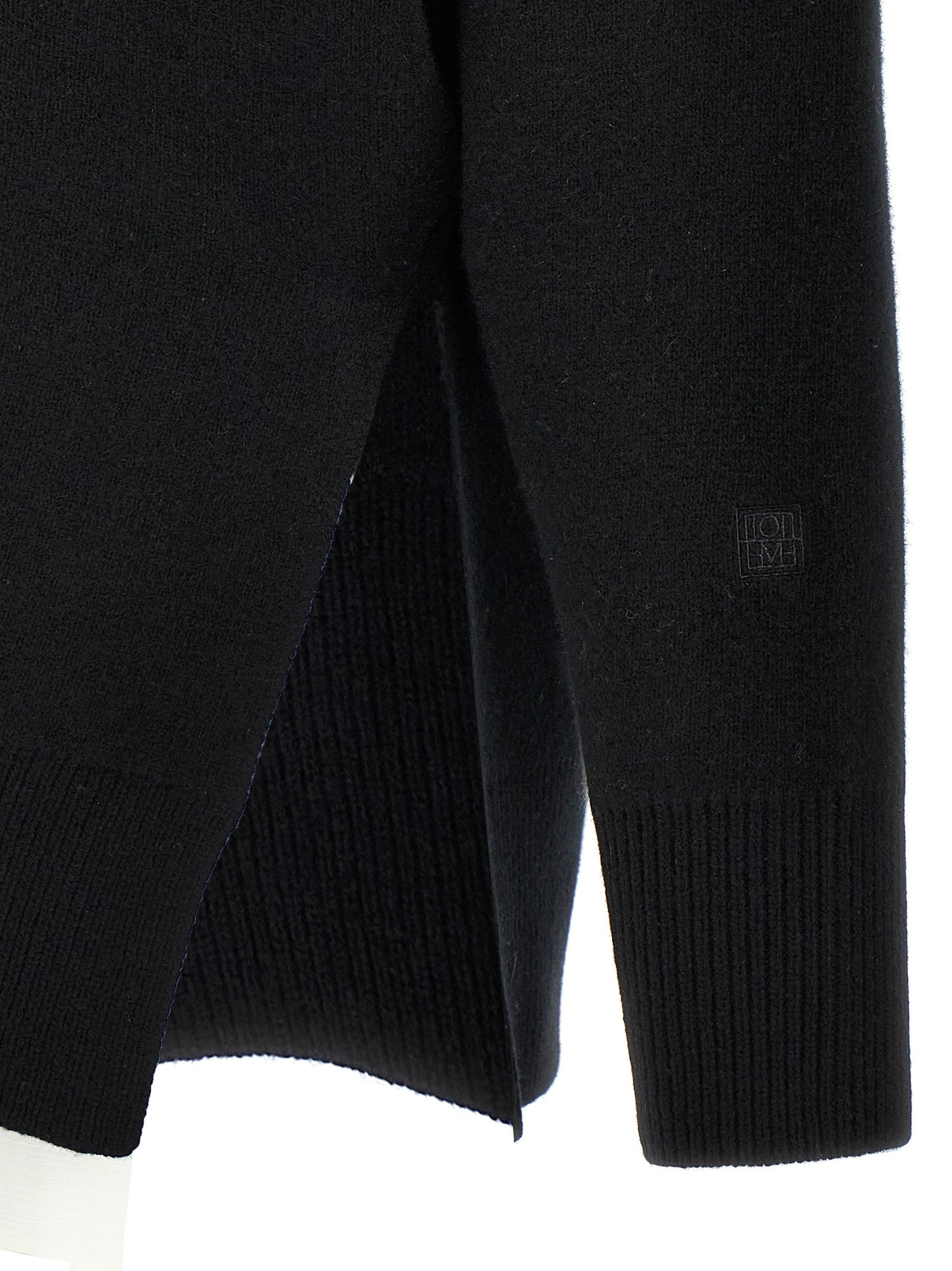 Black Polyester Cardigan