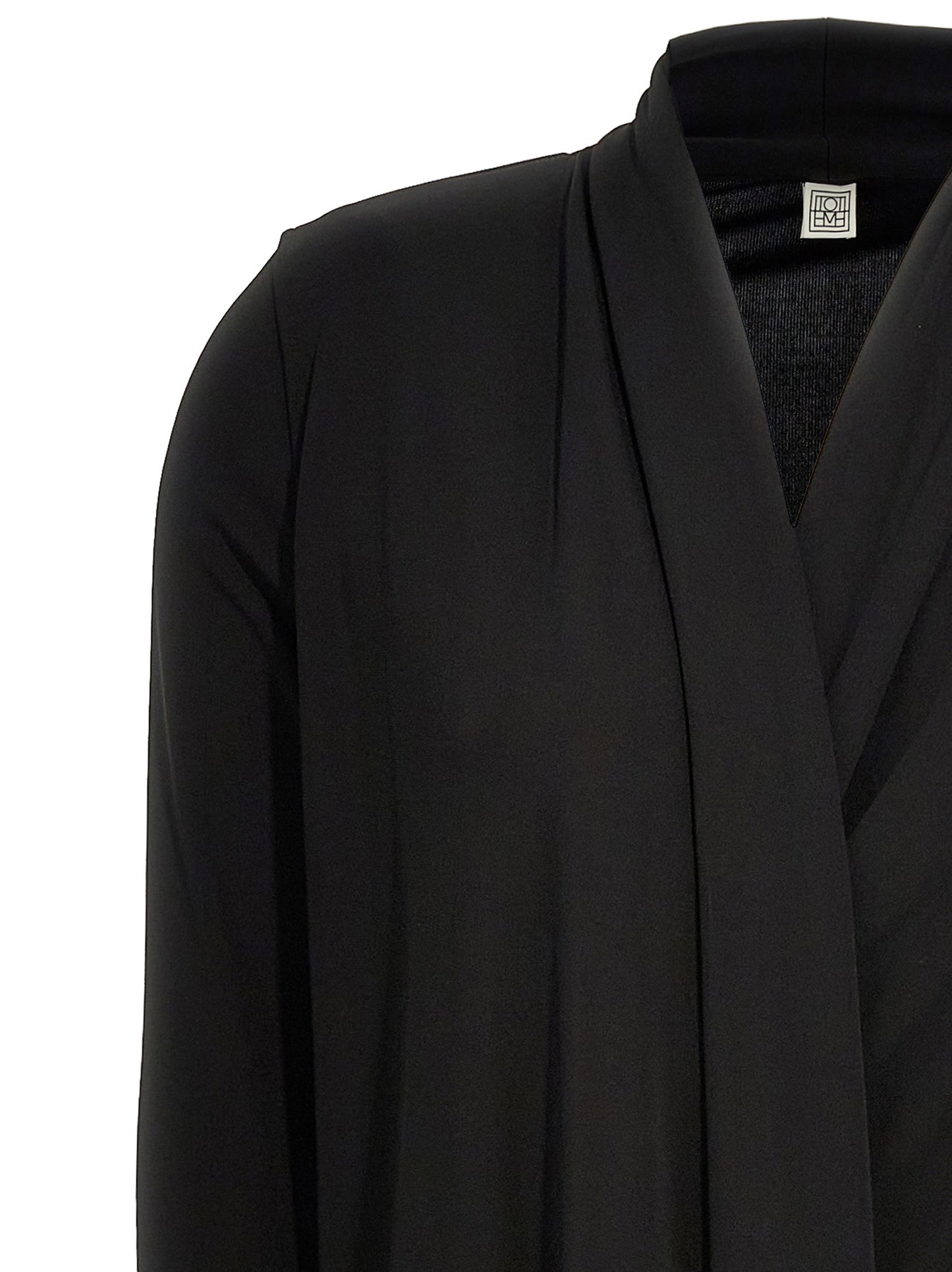 Black Viscose Long Dress
