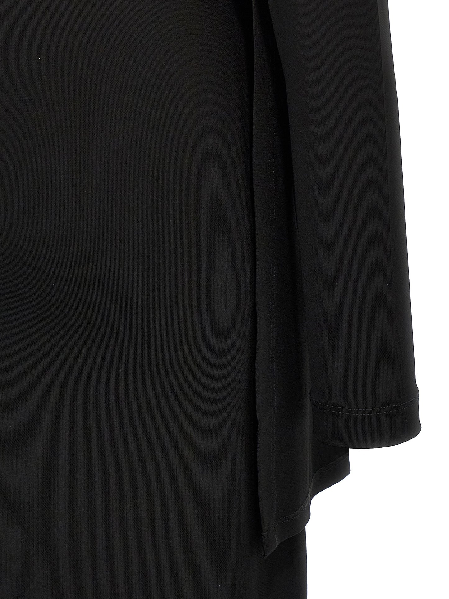 Black Viscose Long Dress