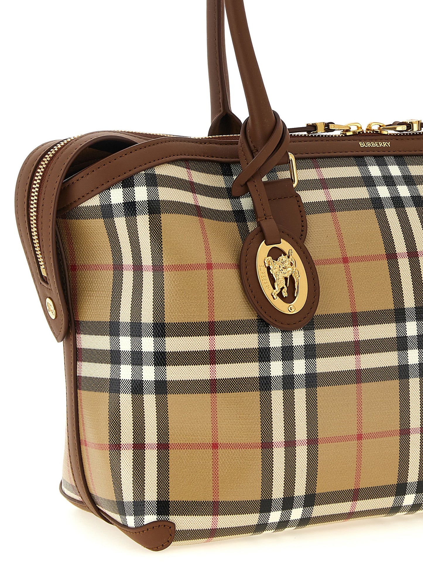 Beige Cotton Tote Bag