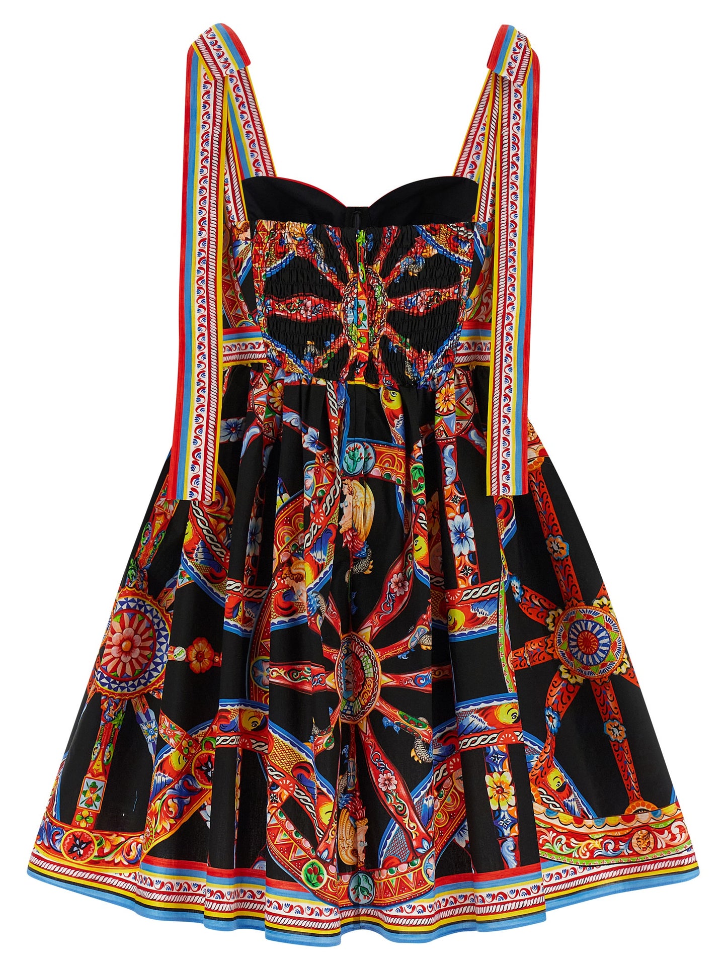Multicolor Cotton Short Dress
