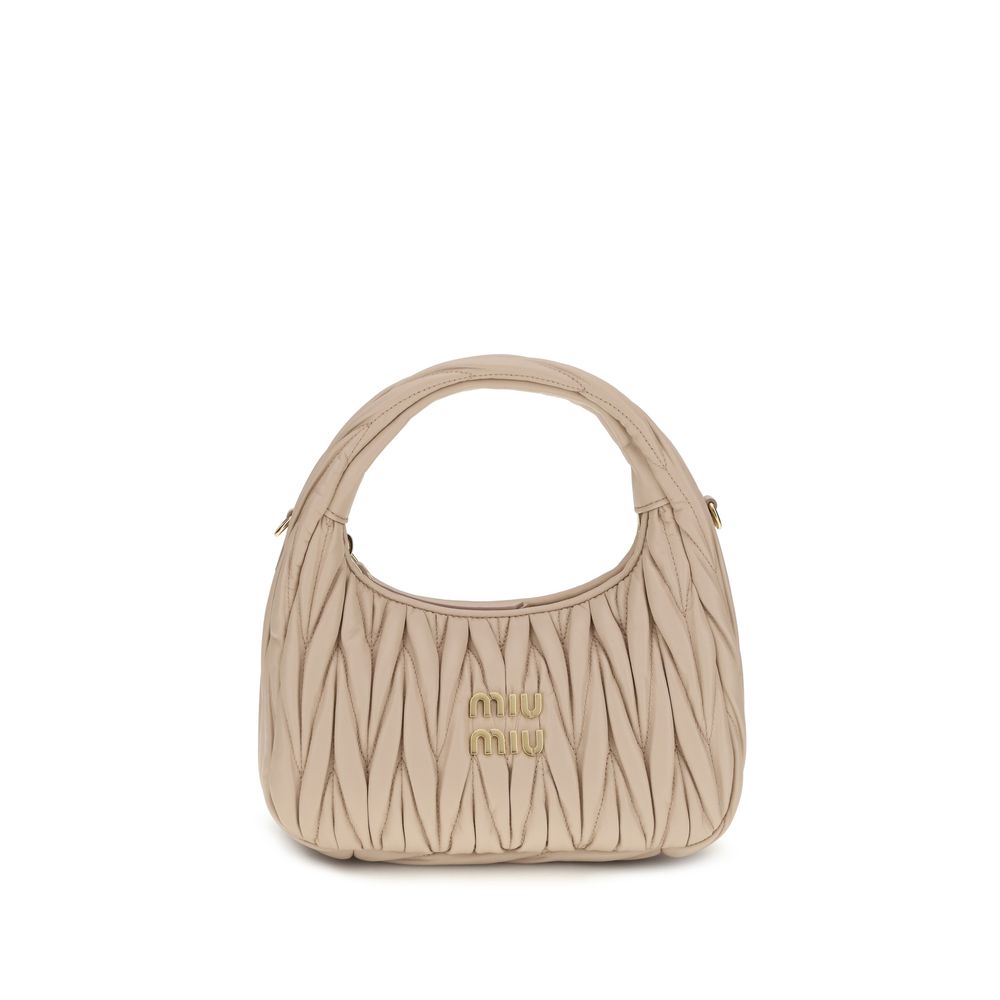 Beige Calf Leather Bos Taurus Handbag