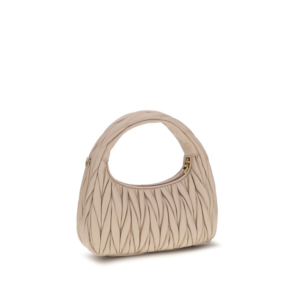 Beige Calf Leather Bos Taurus Handbag