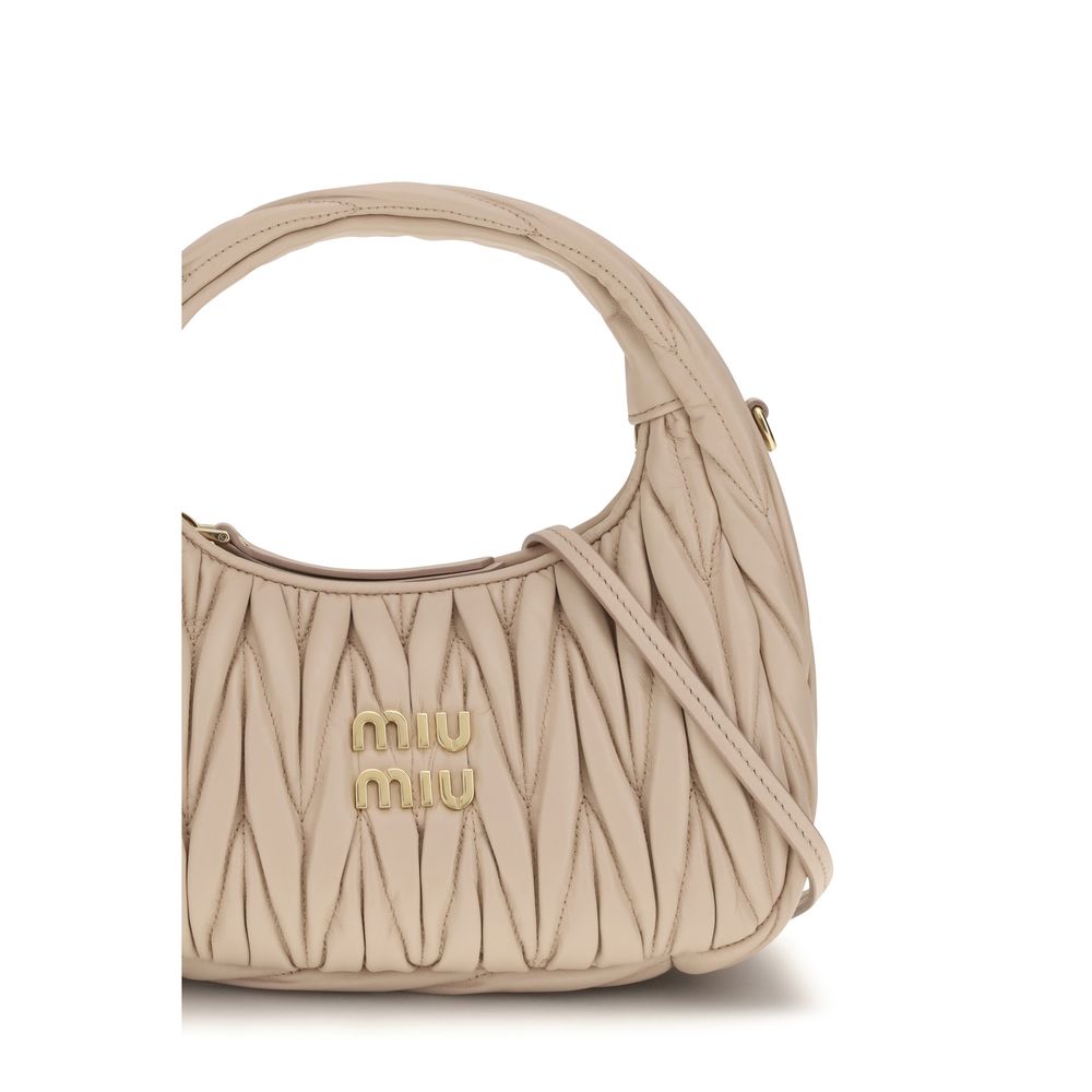 Beige Calf Leather Bos Taurus Handbag