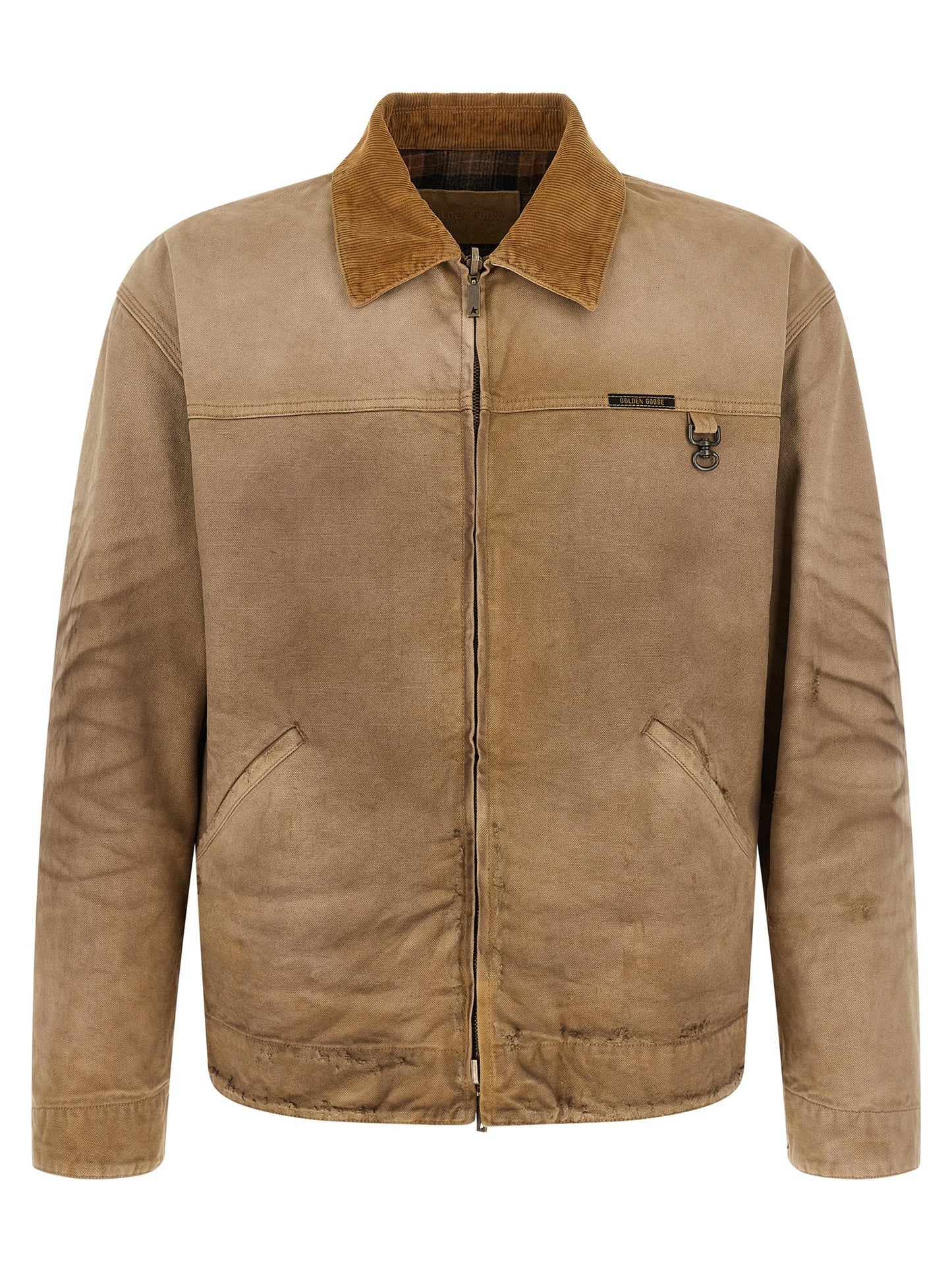 Beige Cotton Shell Jacket