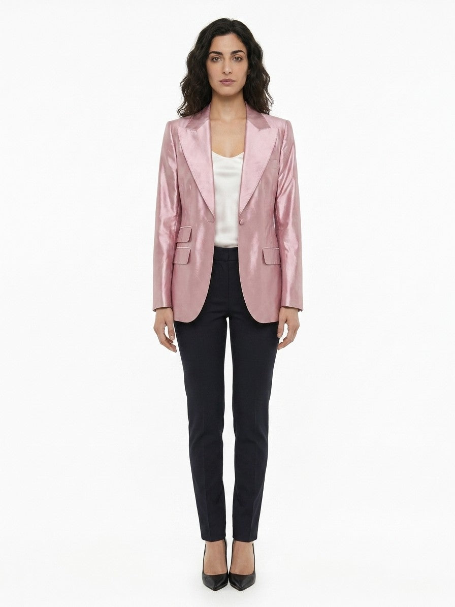 Pink Silk Jacket