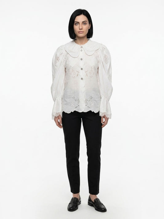 White Cotton Blouse