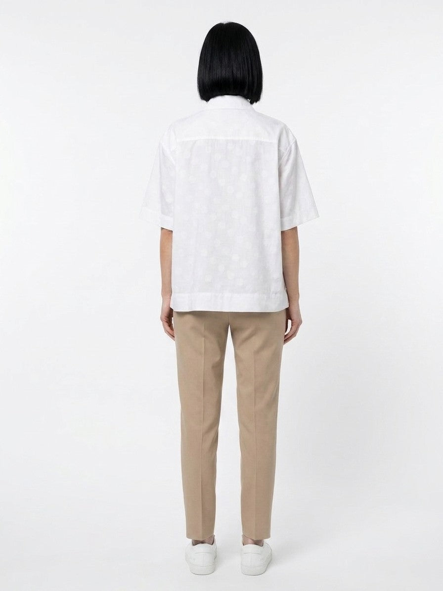 White Cotton Shortsleeve Shirt