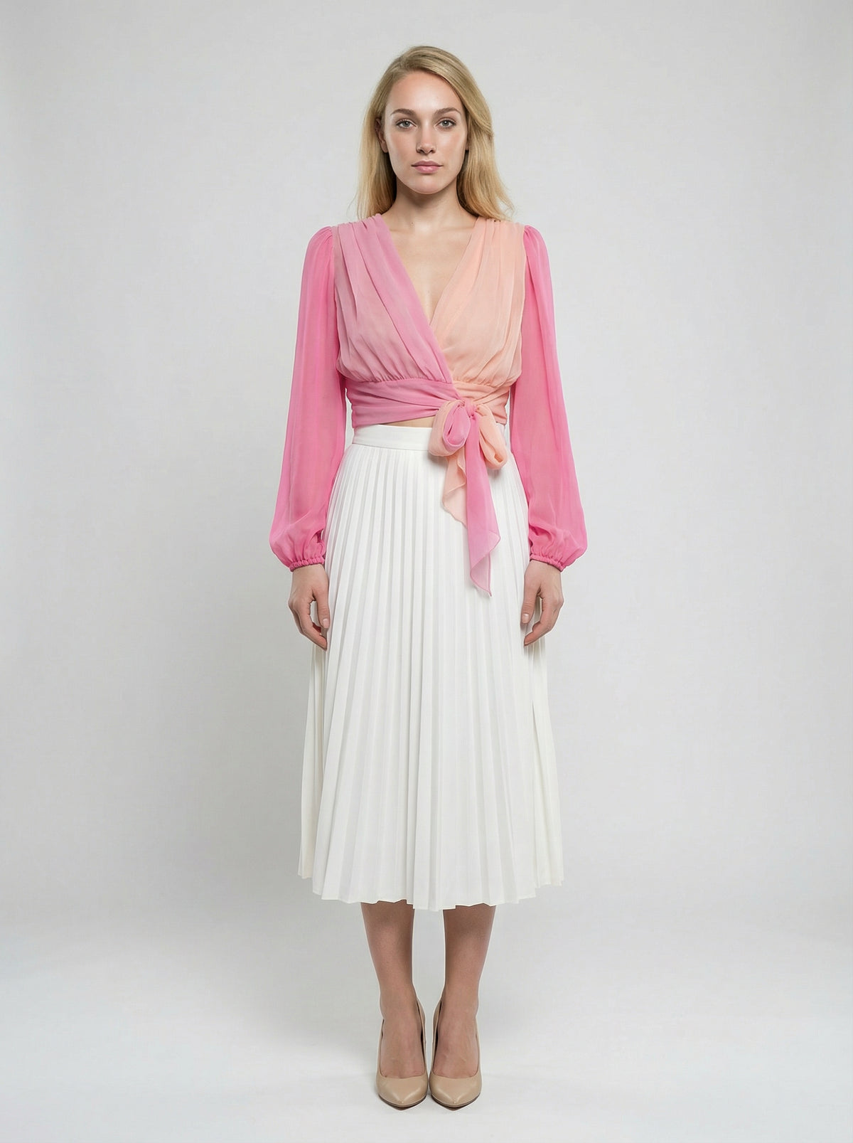 Pink Silk T-Shirt