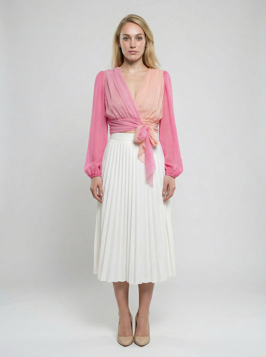 Pink Silk T-Shirt