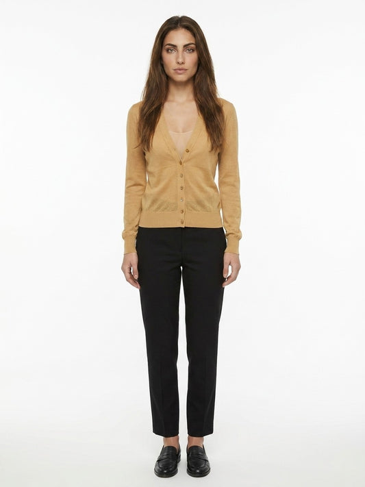 Yellow Cotton Cardigan