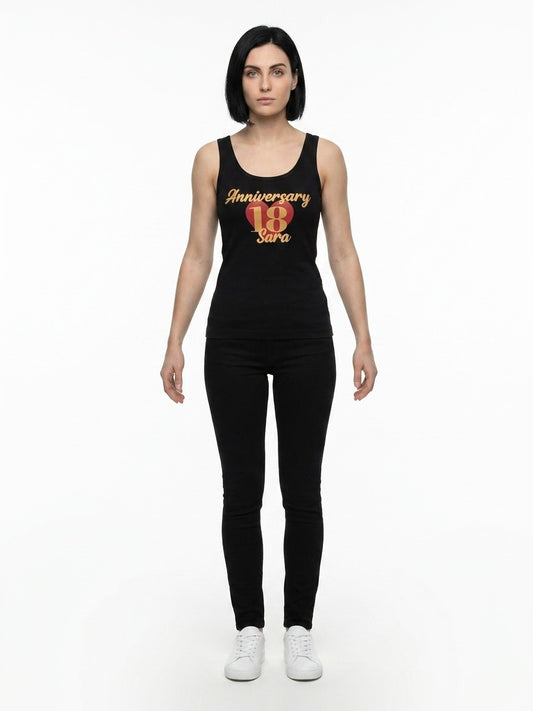 Black Cotton Tank Tops