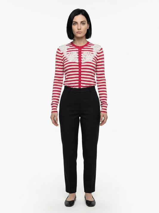 Bicolor Silk Cardigan