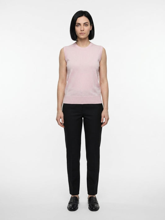 Pink Silk Tank Tops