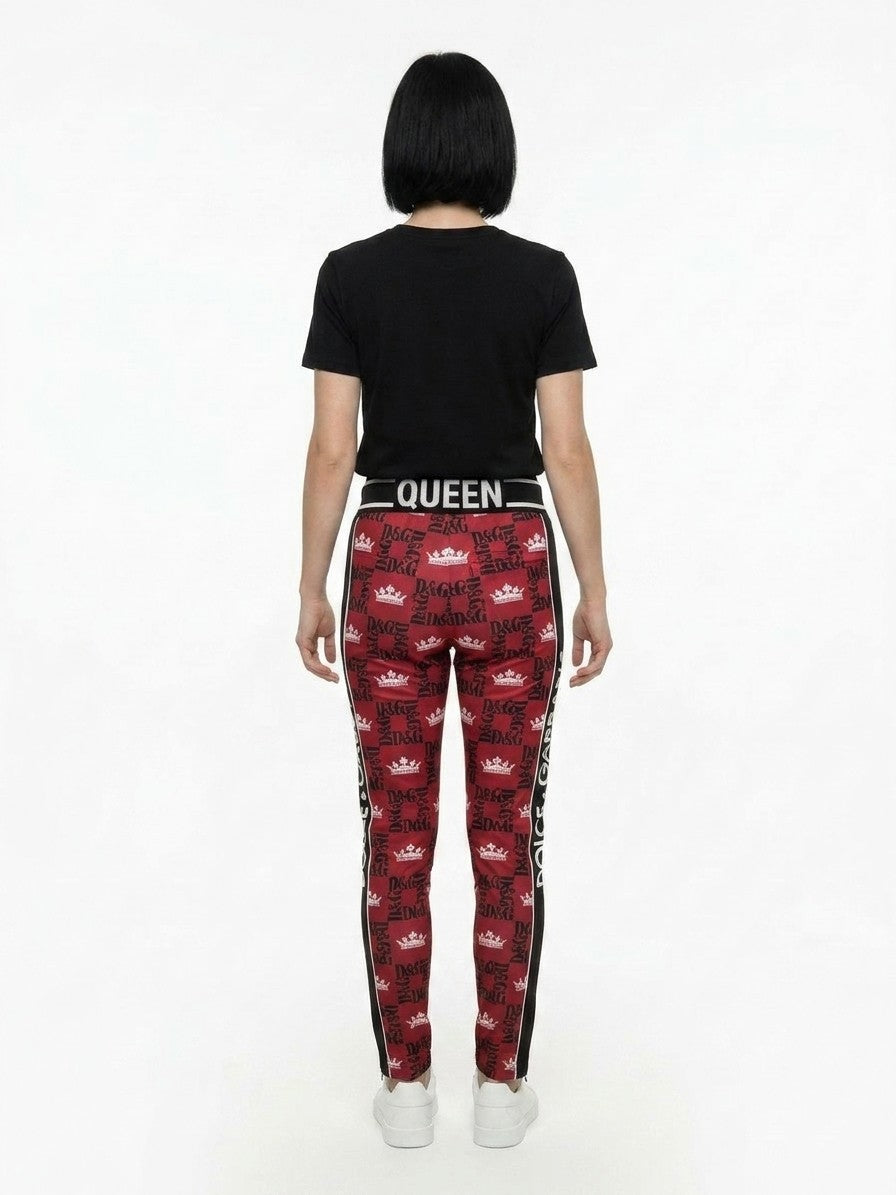 Red Polyester Leggings