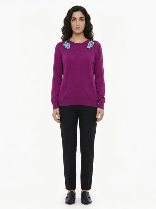 Purple Cashmere Sweater