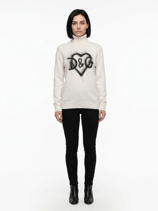 White Cashmere Turtleneck