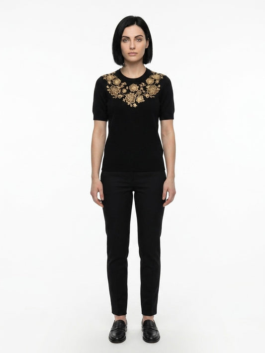 Black Cashmere Sweatshirt