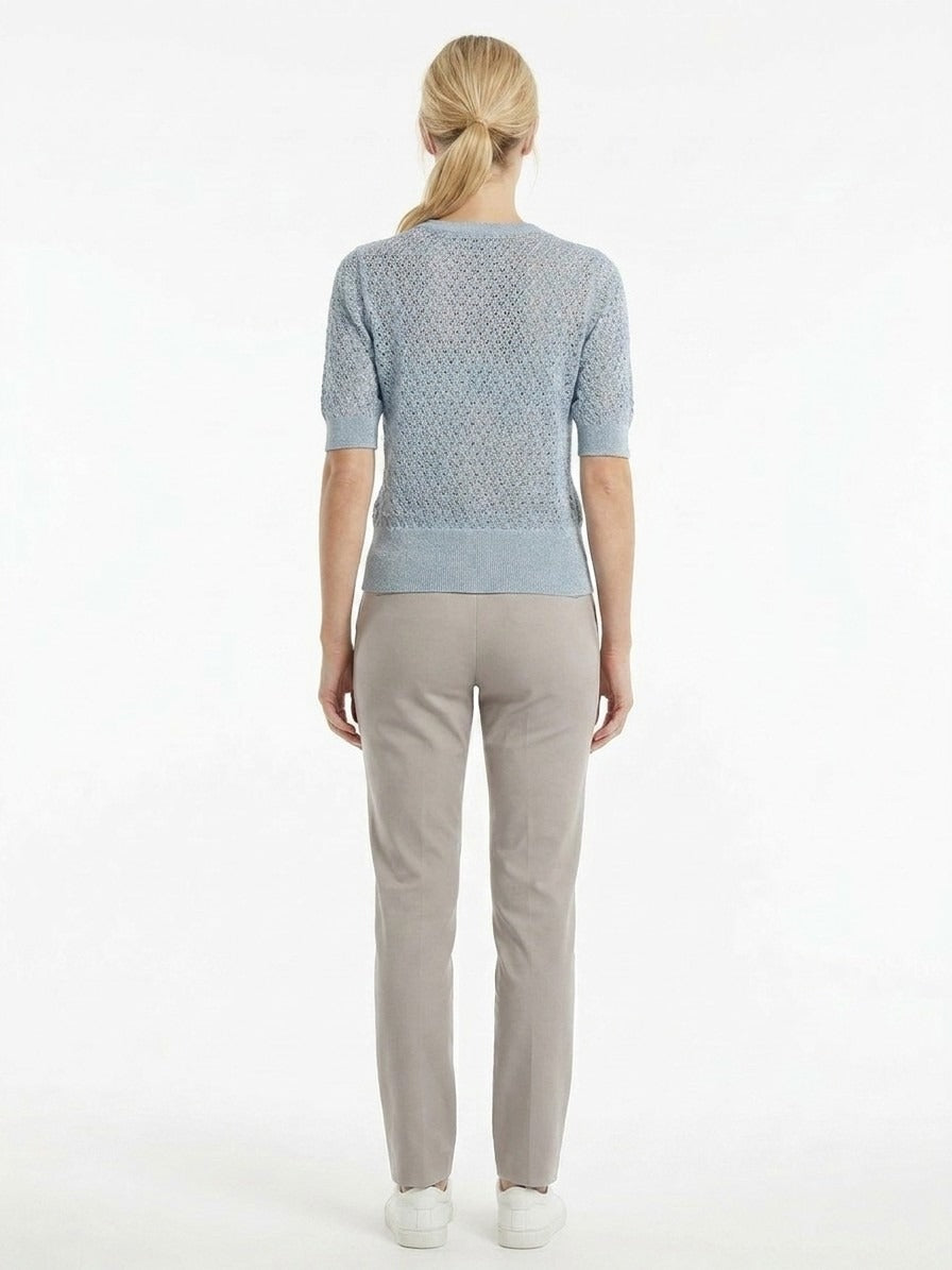 Blue Virgin Wool Sweatshirt