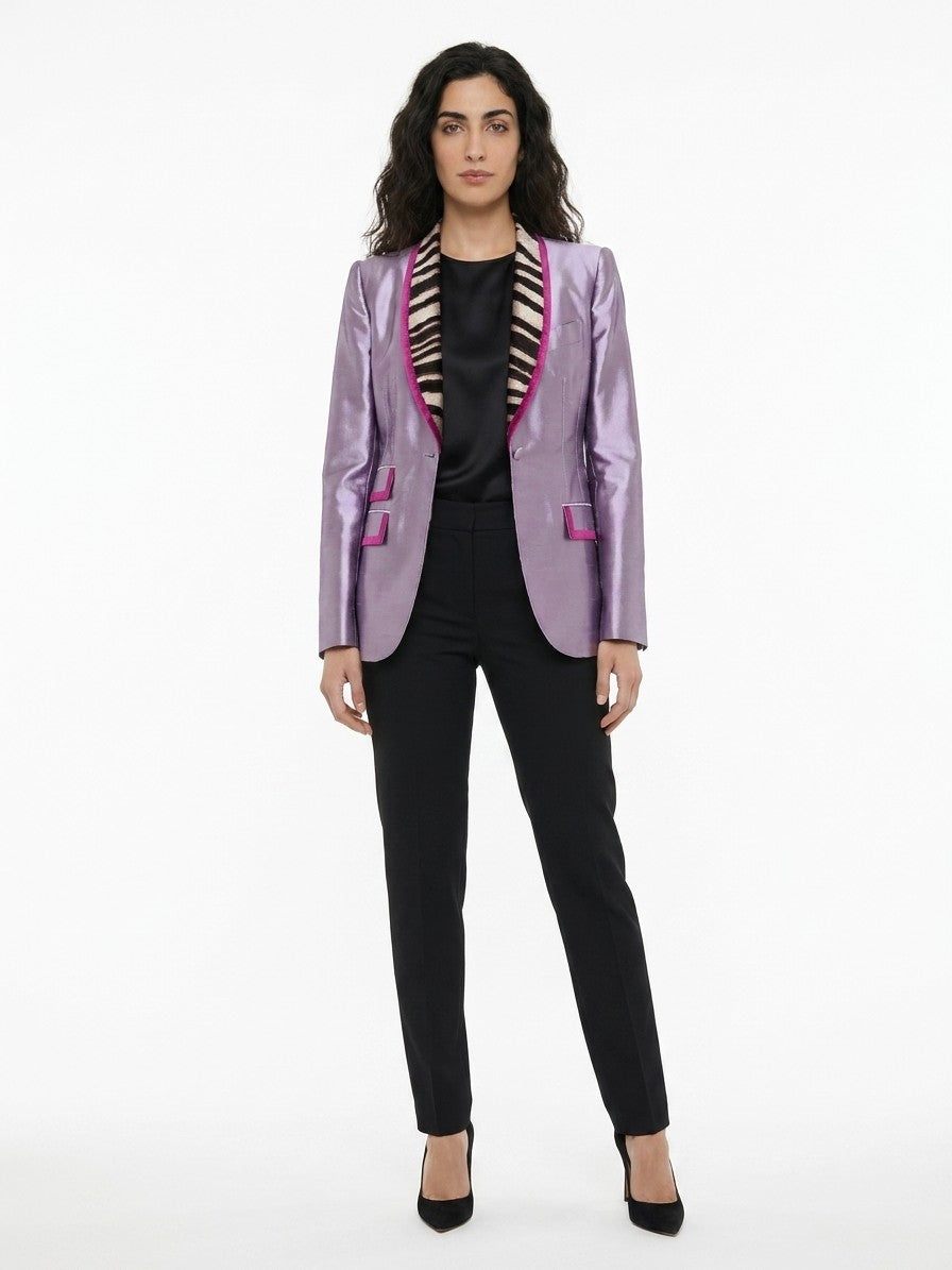 Purple Polyamide Jacket