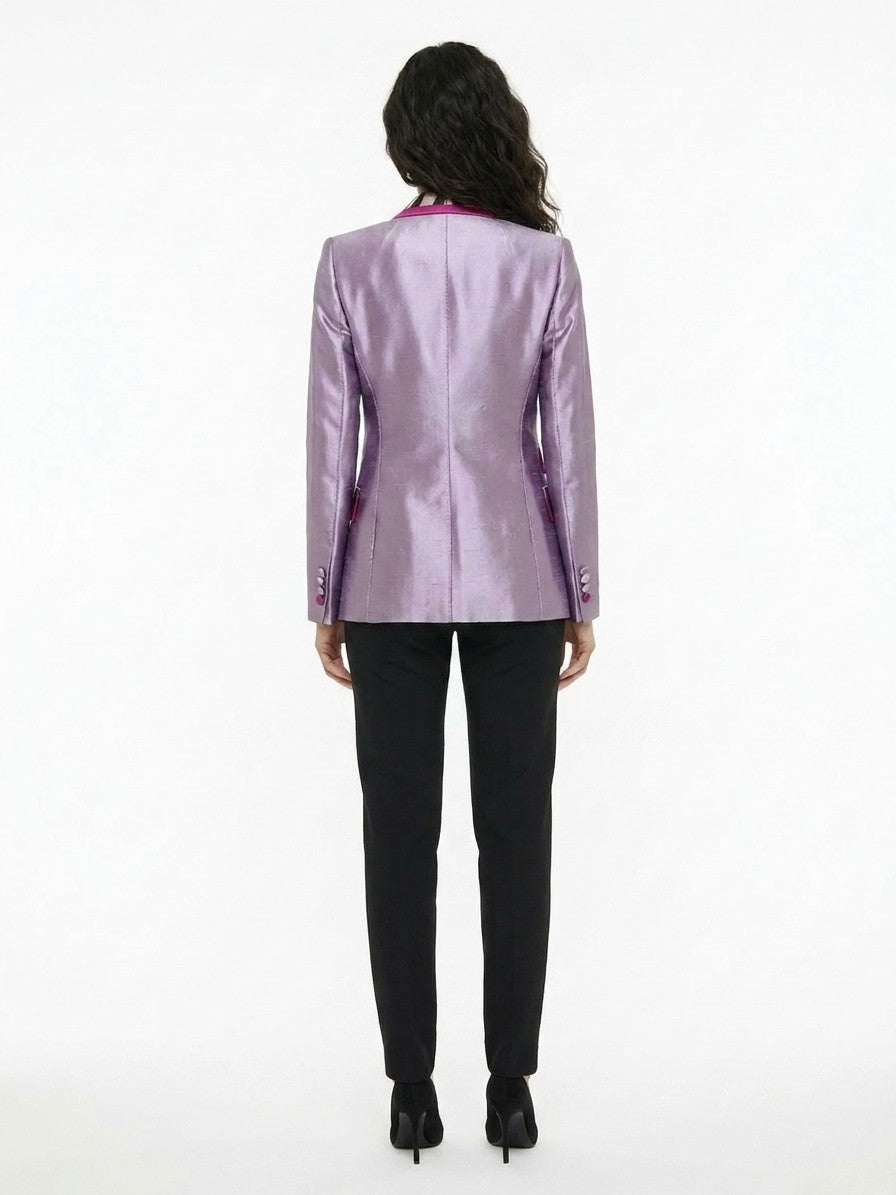 Purple Polyamide Jacket