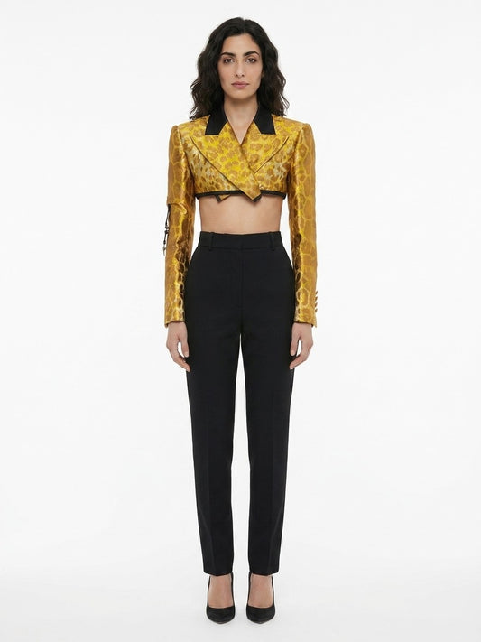 Yellow Elastane Jacket