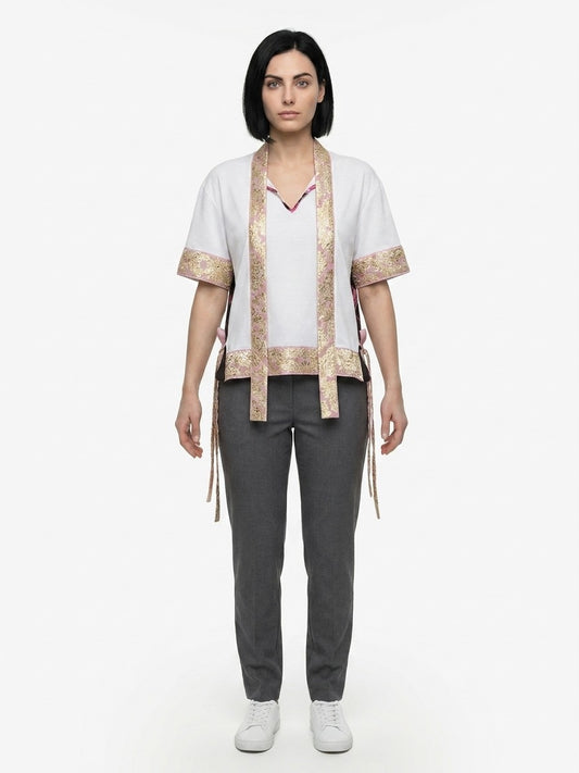 White Elastane T-Shirt