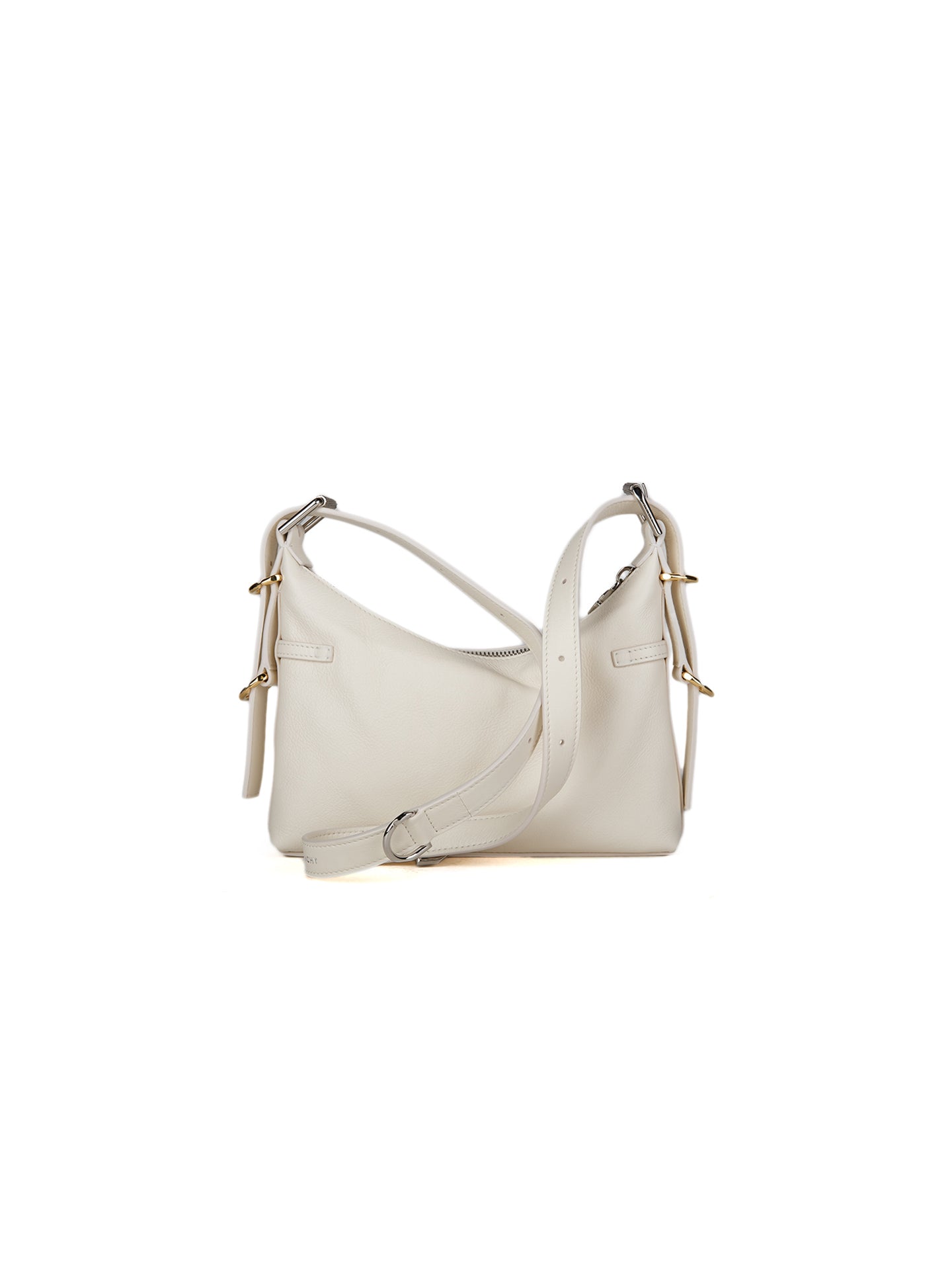 Beige Calfskin Shoulder Bag