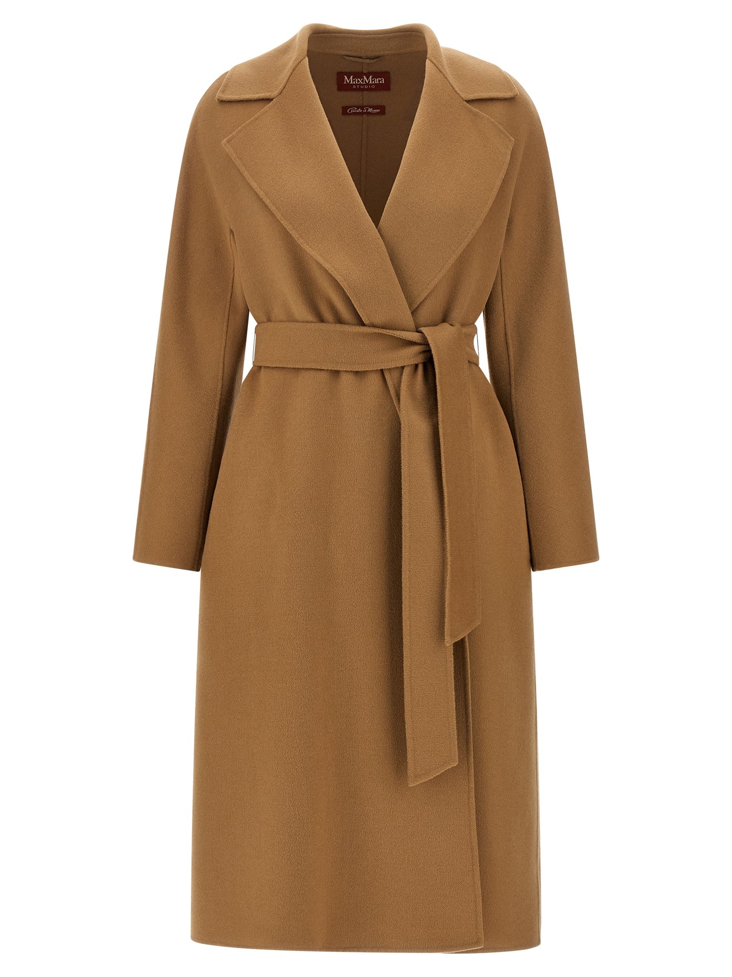 Beige Virgin Wool Coat