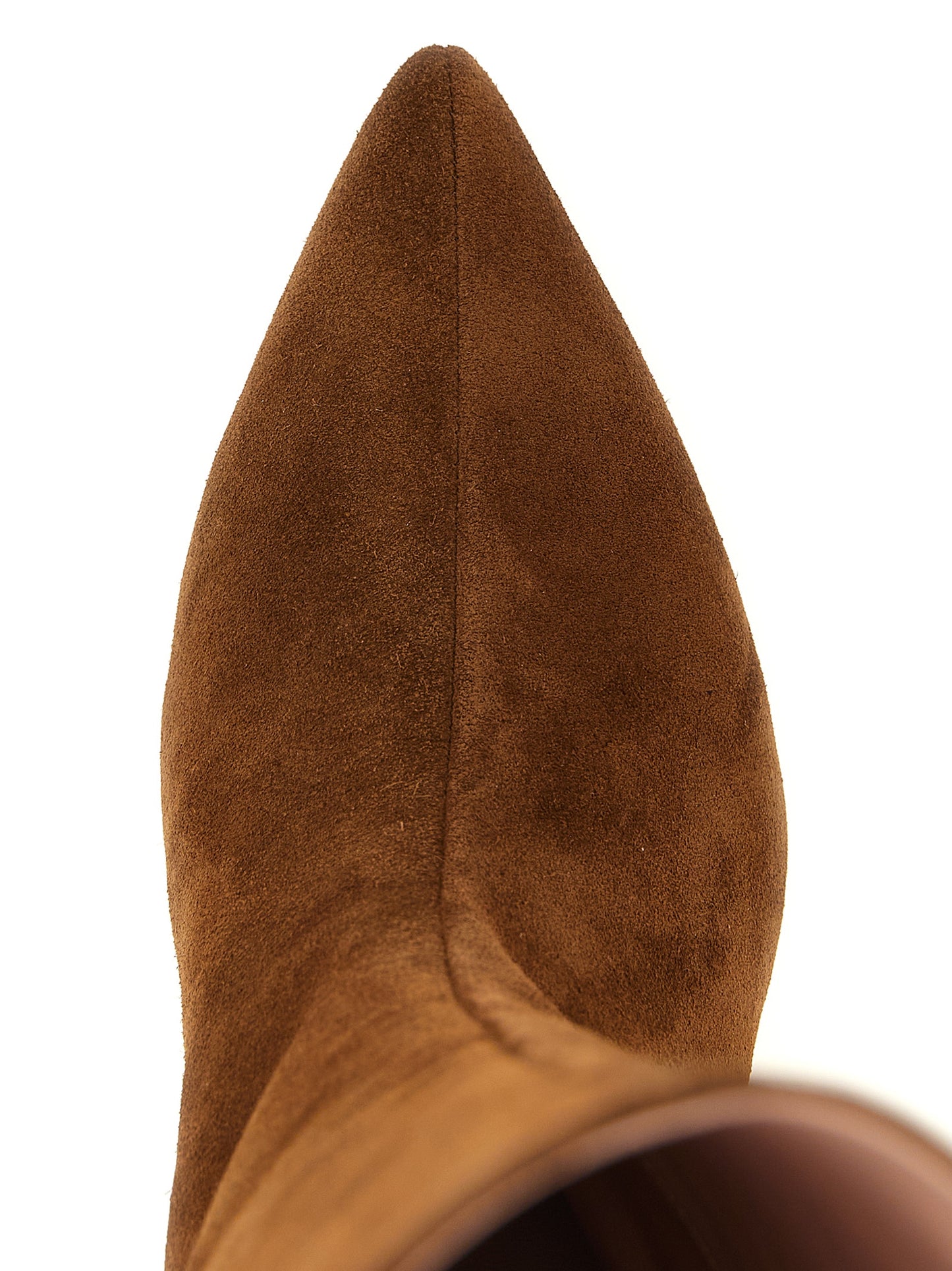 Brown Suede Leather Over The Knee