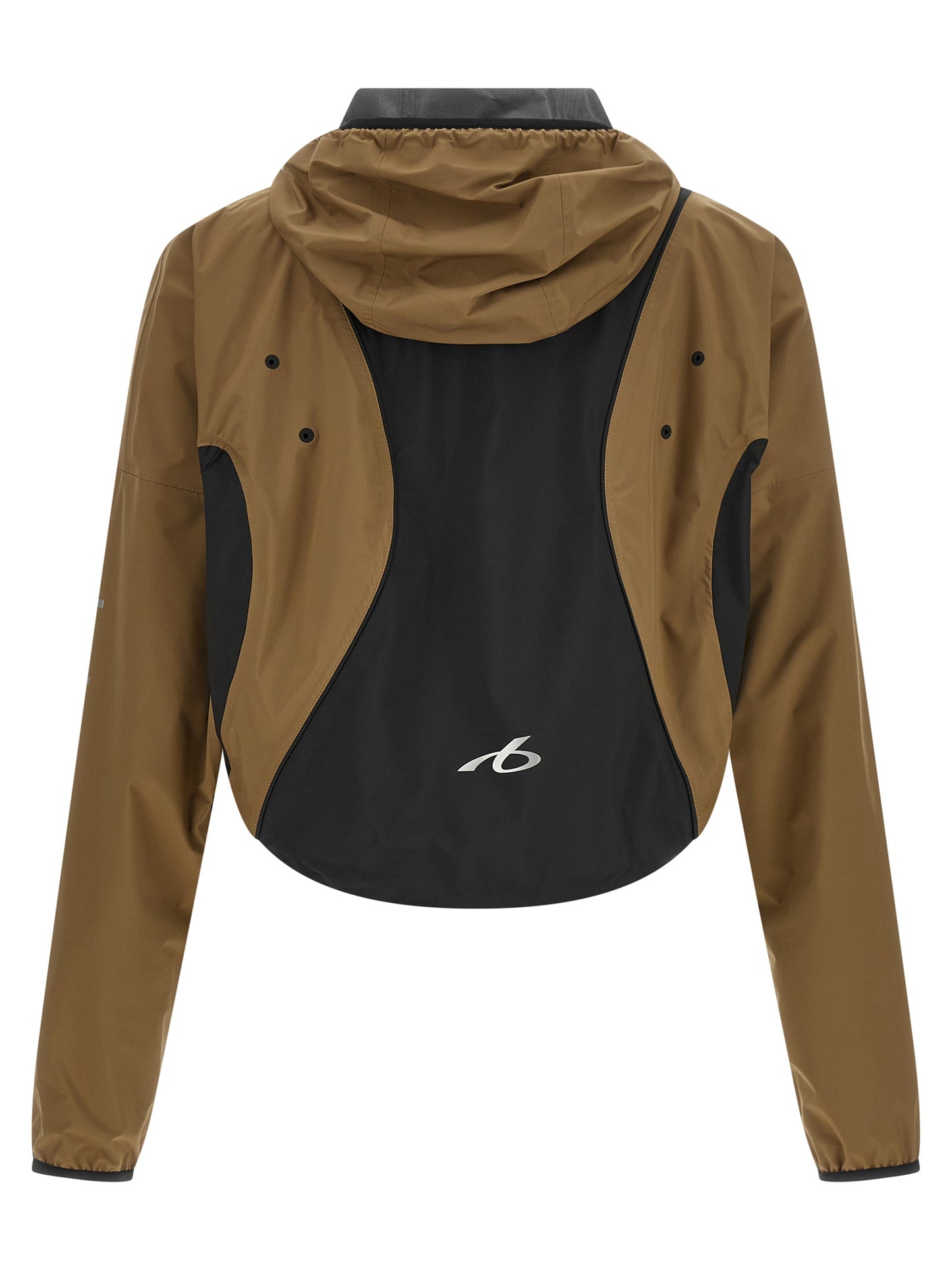 Brown Polyester Shell Jacket