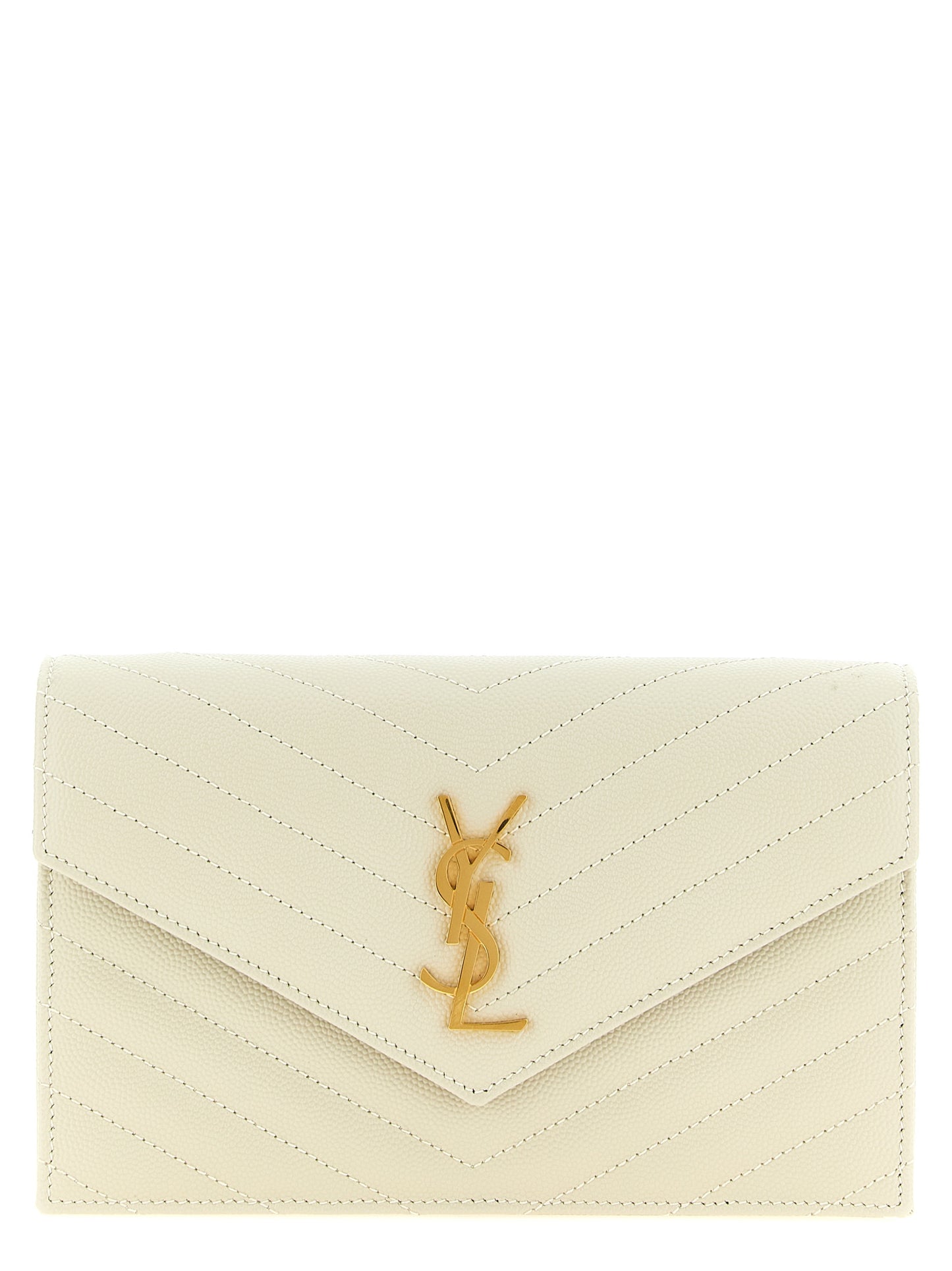White Calfskin Clutch Bag
