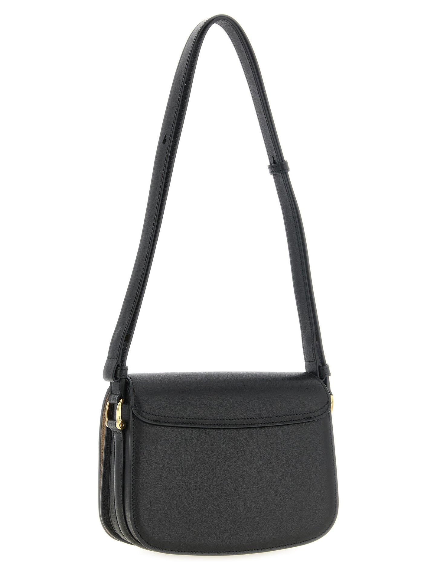 Black Cowhide Crossbody Bag