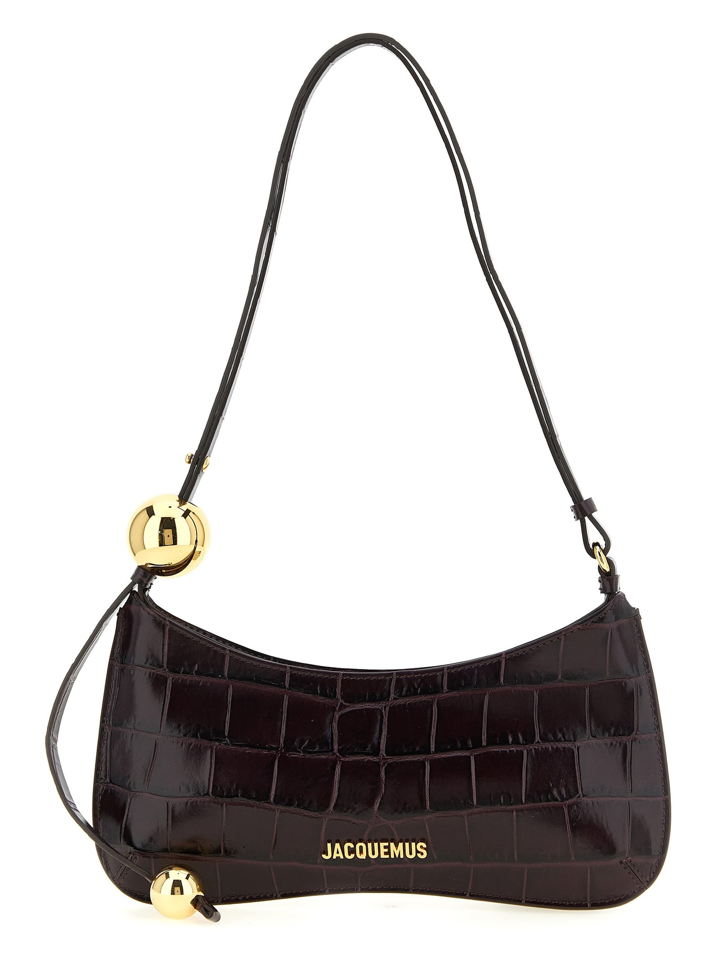 Bordeaux Calfskin Shoulder Bag