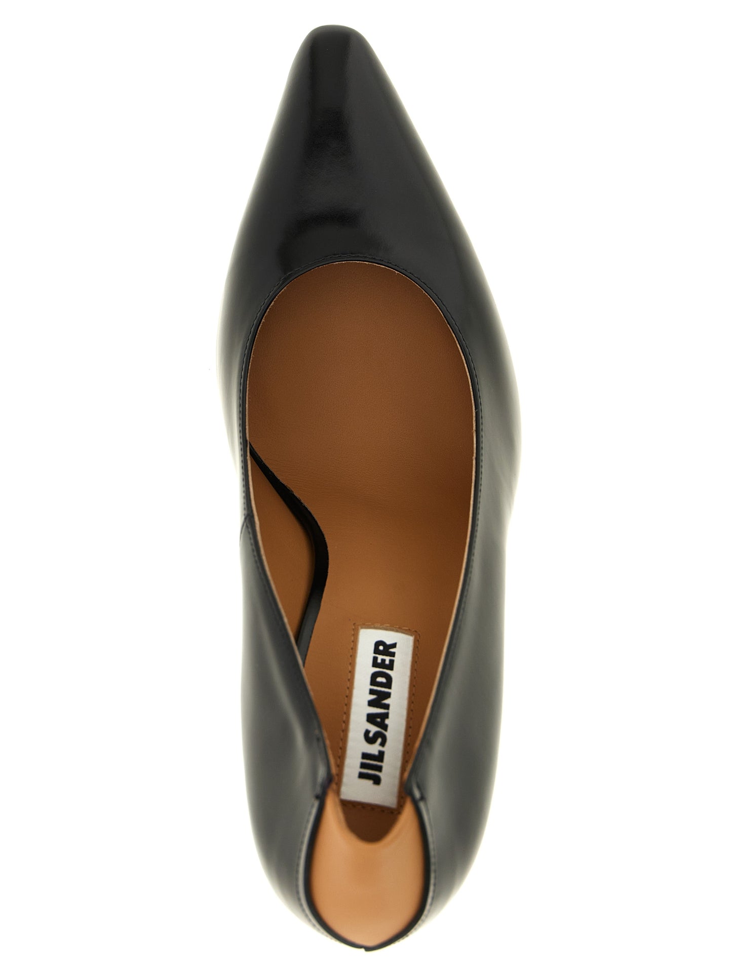 Black Calfskin High Heel Pumps