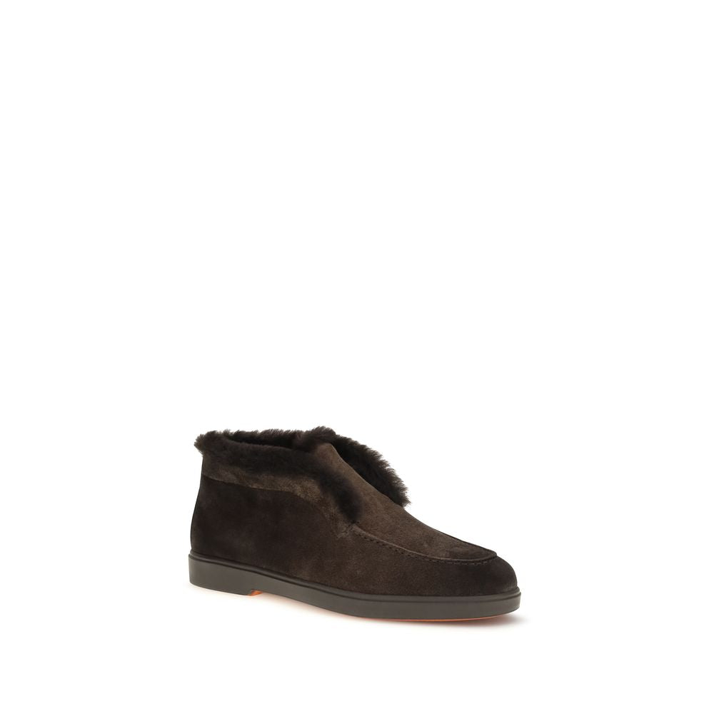 Brown Calf Leather Bos Taurus Ankle Boots