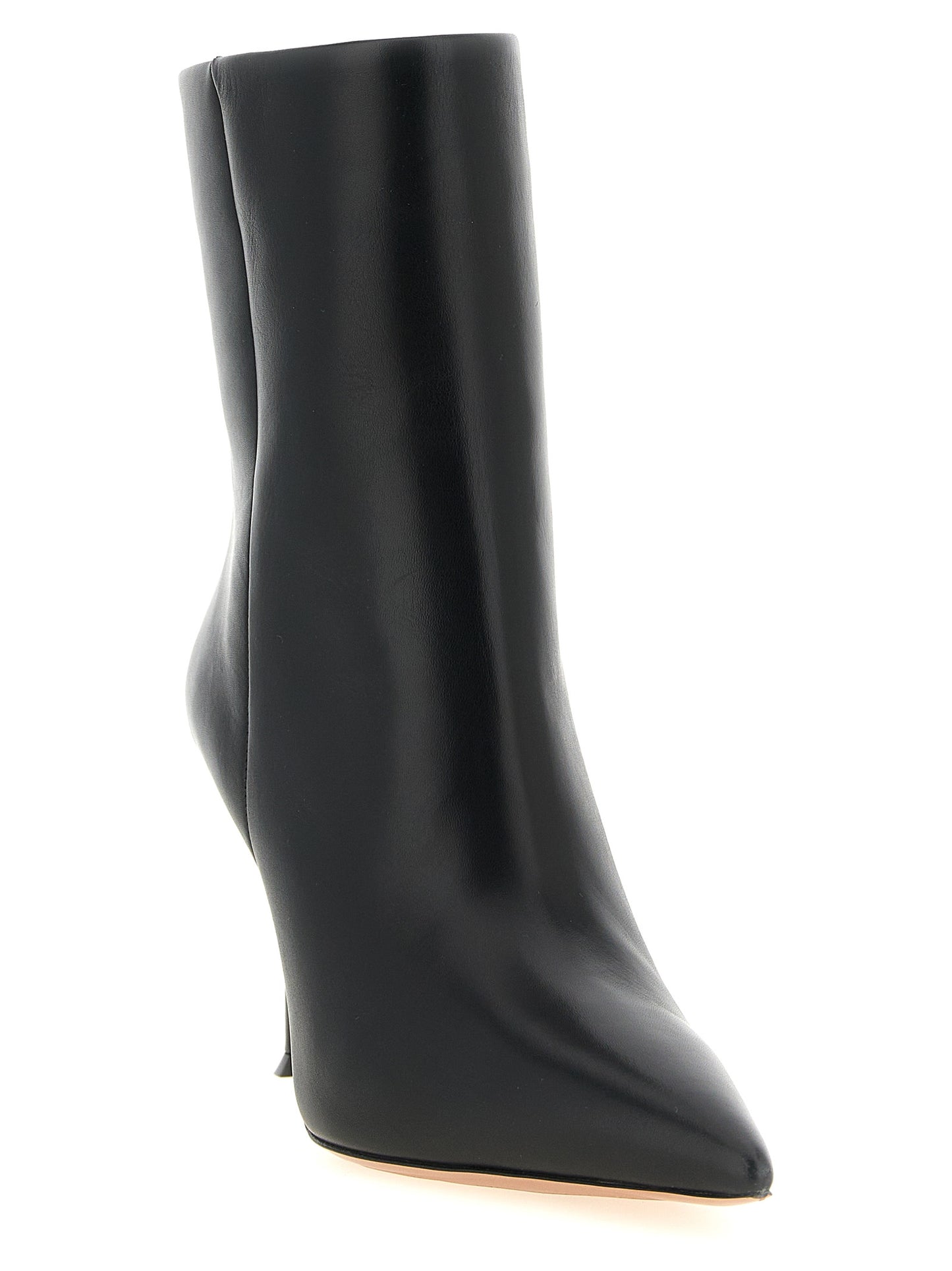 Black Calfskin Ankle Boots