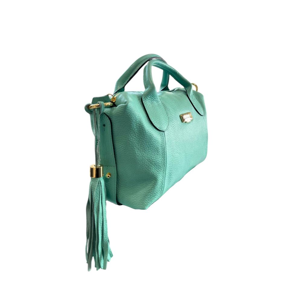 Turquoise Cowhide Handbag