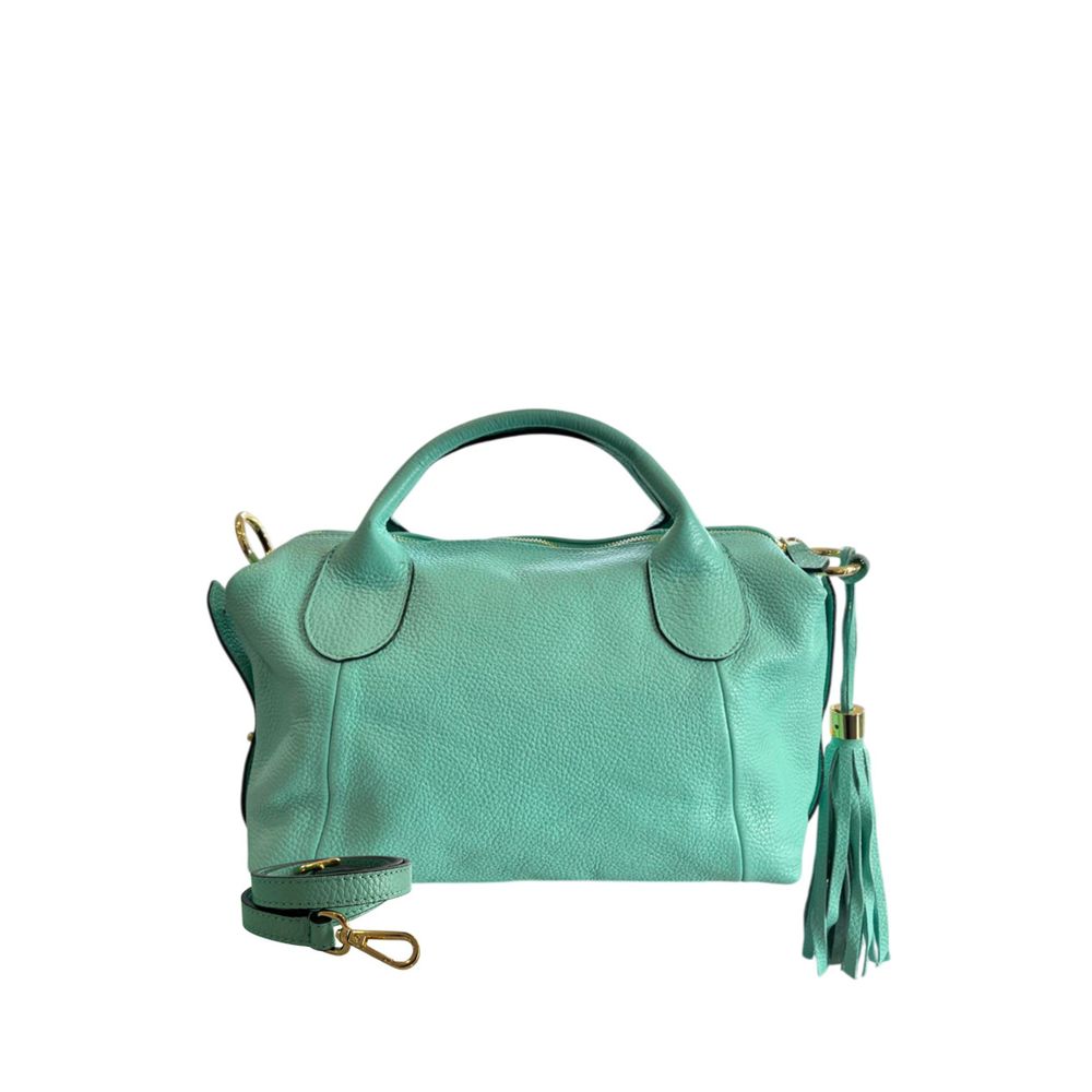 Turquoise Cowhide Handbag