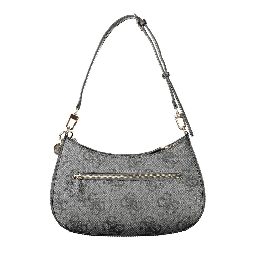 Black Polyurethane Women's Bag