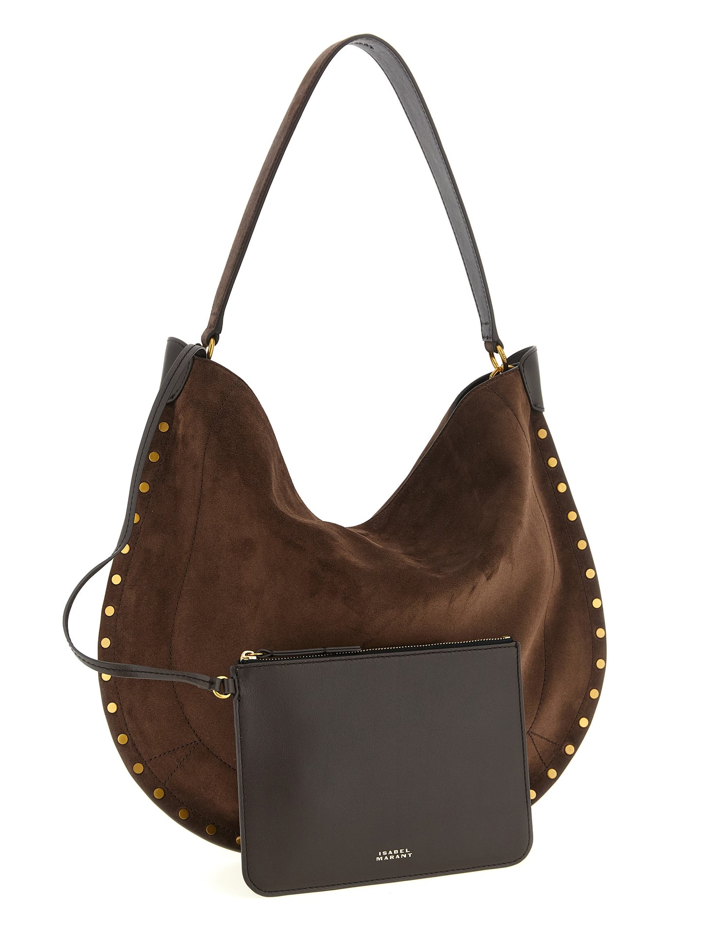 Brown Cowhide Shoulder Bag