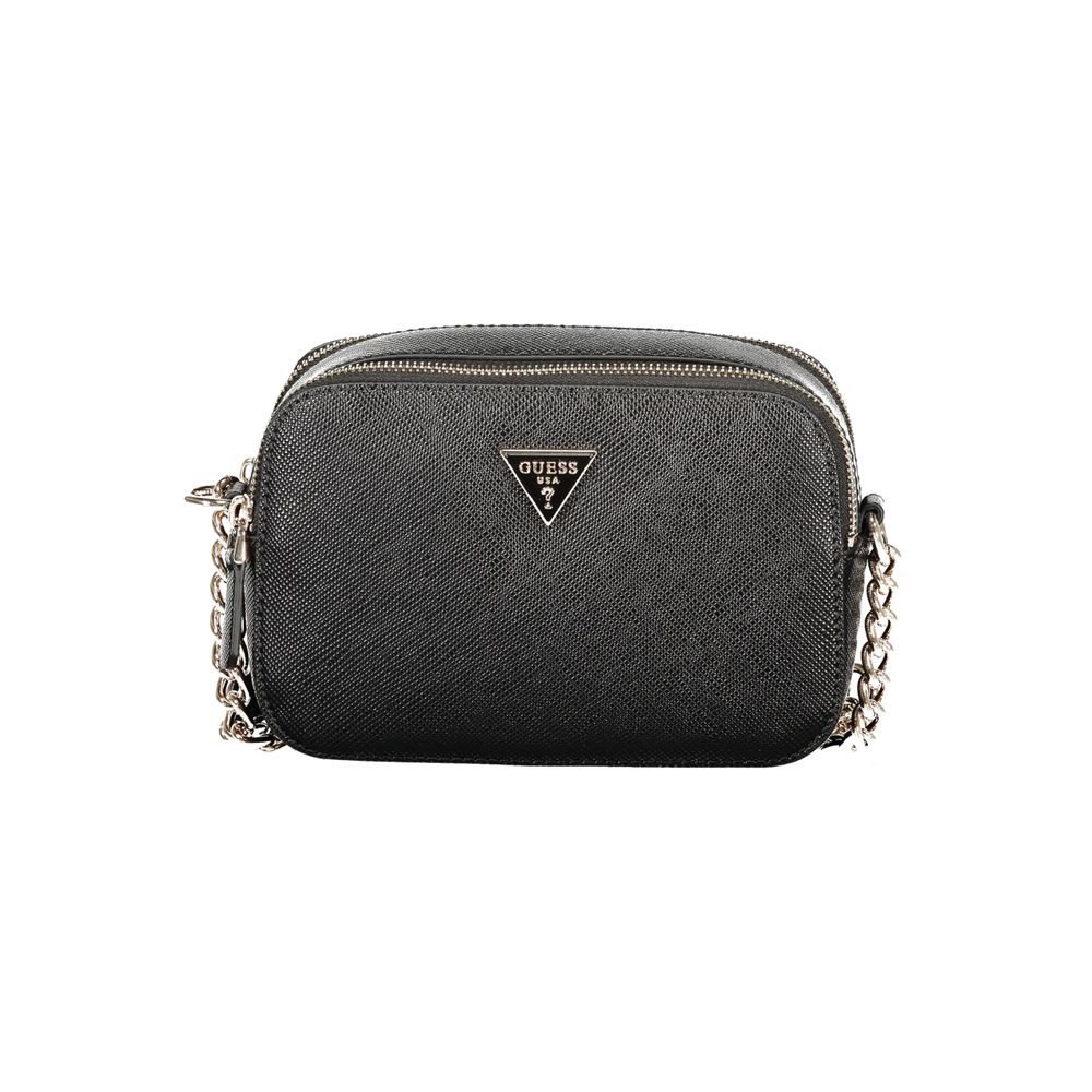 Black Polyurethane Women's Handbag