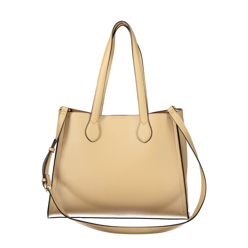 Beige Polyethylene Handbag