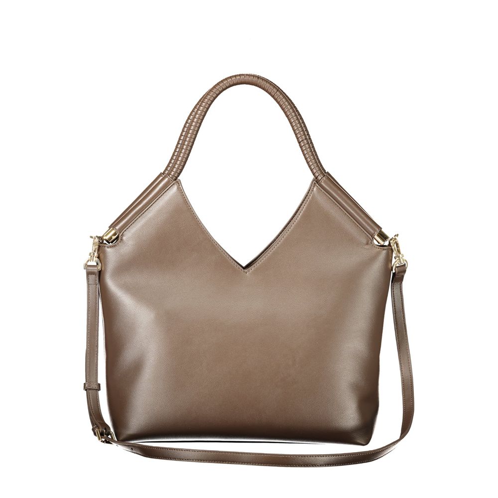 Brown Polyethylene Handbag